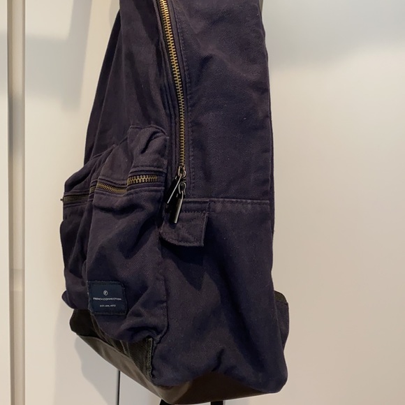 French Connection black backpack - Picture 4 of 8